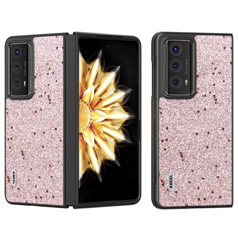 Coque Honor Magic V2 Simili Cuir Paillettes ABEEL