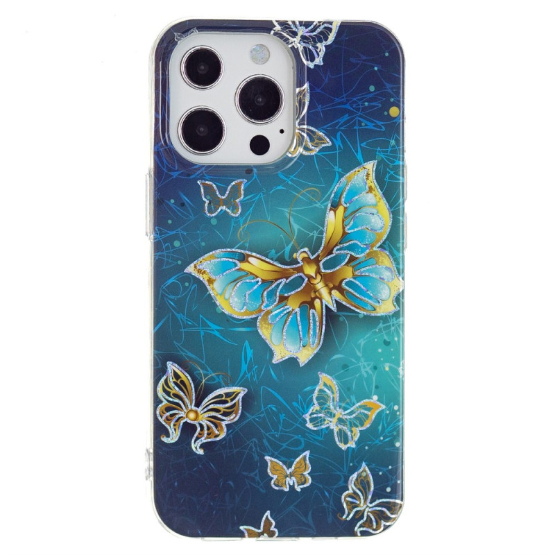 Coque iPhone 15 Pro Papillons Précieux