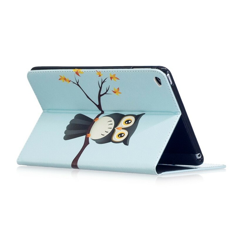 Housse iPad Mini 4 Hibou Perché Sur La Branche