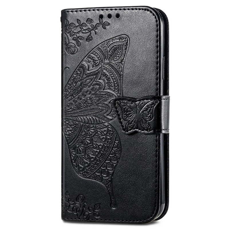 Housse iPhone 15 Pro Max Papillon Baroque à Lanière