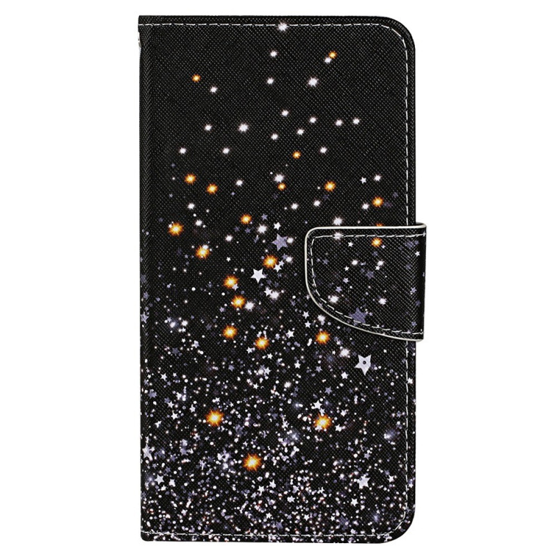 Housse iPhone 15 Pluie d'Étoiles à Lanière