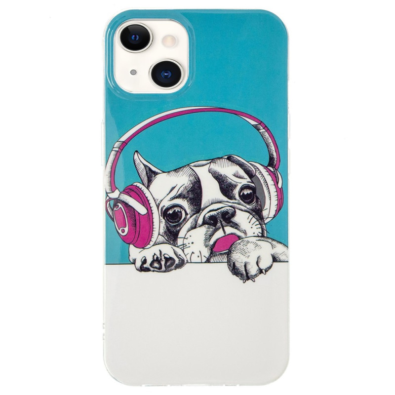 Coque iPhone 15 Plus Fluorescente Écouteurs