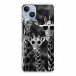 Coque iPhone 15 Plus Drôles de Girafes