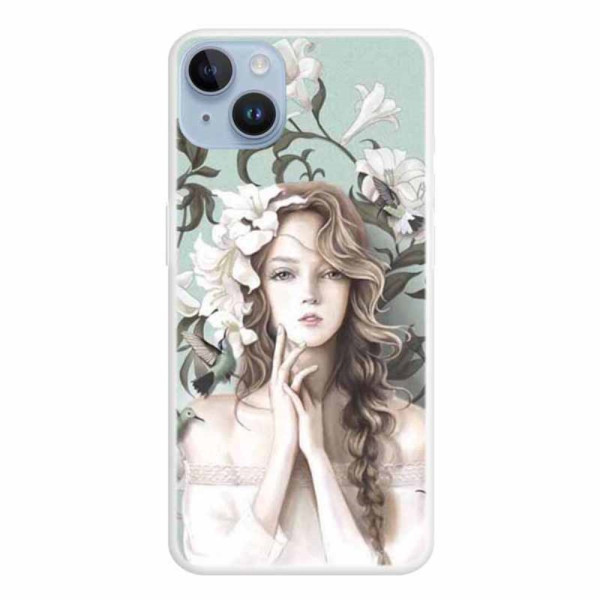 Coque iPhone 15 Plus Jolie Jeune Fille