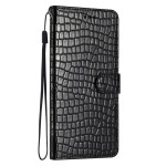 Housse iPhone 15 Plus Style Crocodile avec Lanière