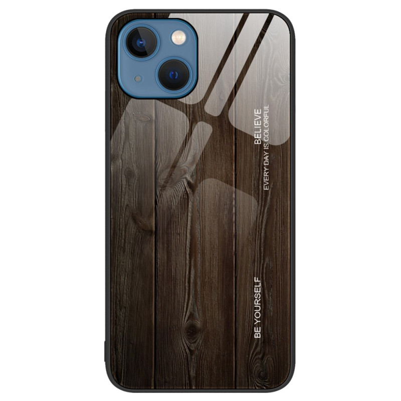 Coque iPhone 15 Verre Trempé Bois