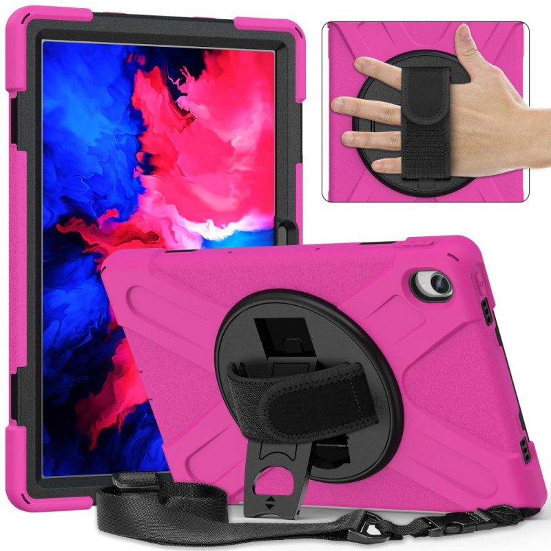 Coque à Bandoulière et 3 Couches Protectrices pour Tablette Lenovo P11 Pro