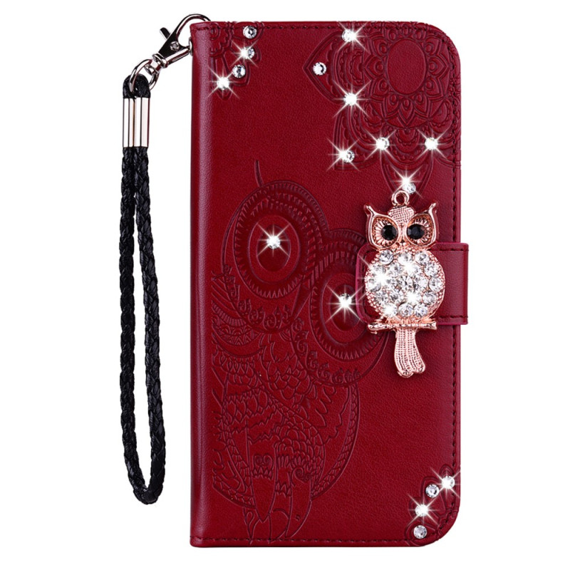 Housse Google Pixel 8 Hibou Mandala et Breloque