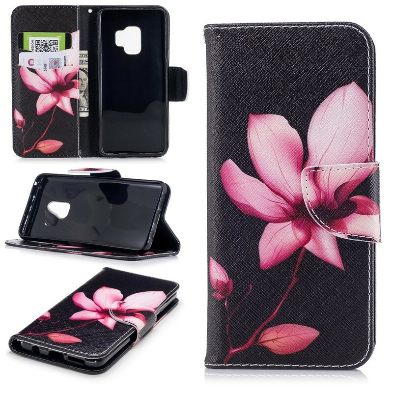 Housse Samsung Galaxy S9 Fleur Rose