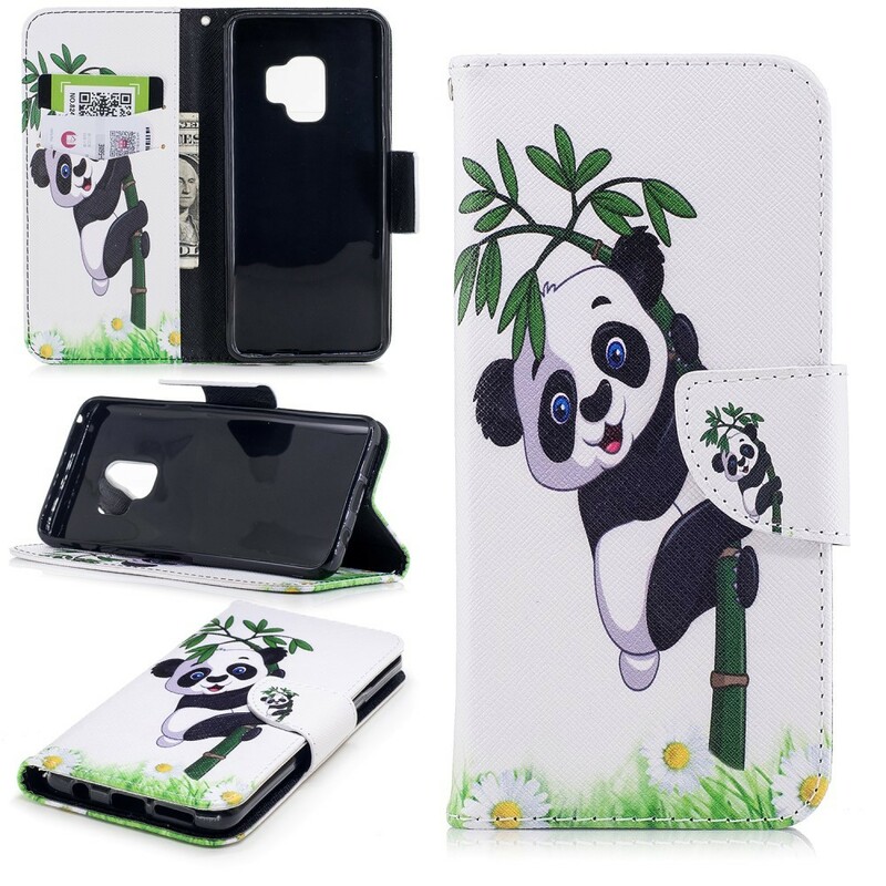 Housse Samsung Galaxy S9 Panda Sur Le Bambou