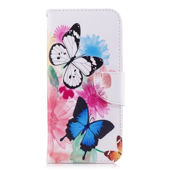 Housse Samsung Galaxy S9 Plus Papillons et Fleurs Peints