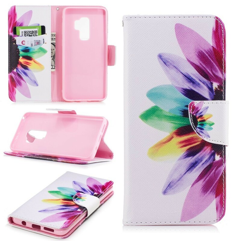 Housse Samsung Galaxy S9 Plus Fleur Aquarelle