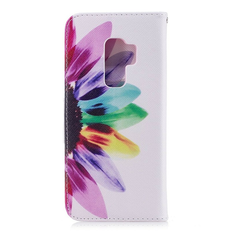 Housse Samsung Galaxy S9 Plus Fleur Aquarelle