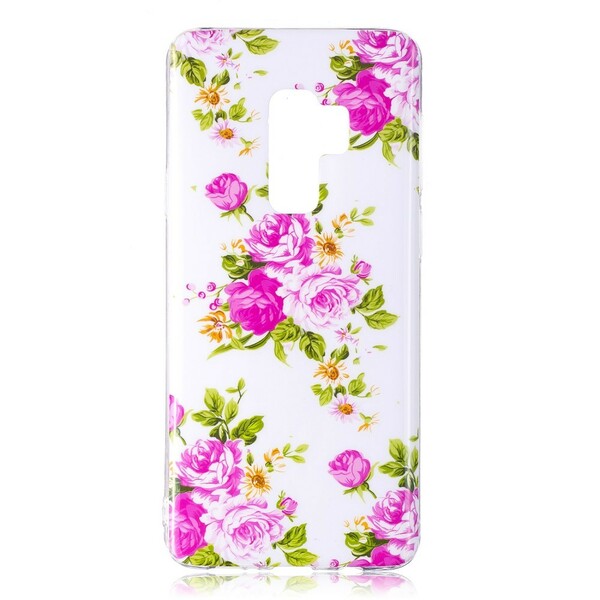 Coque Samsung Galaxy S9 Fleurs Liberty Fluorescente