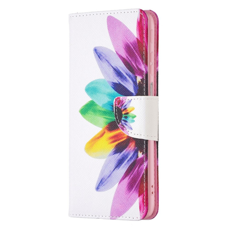 Housse Moto G82 5G / G52 Fleur Aquarelle