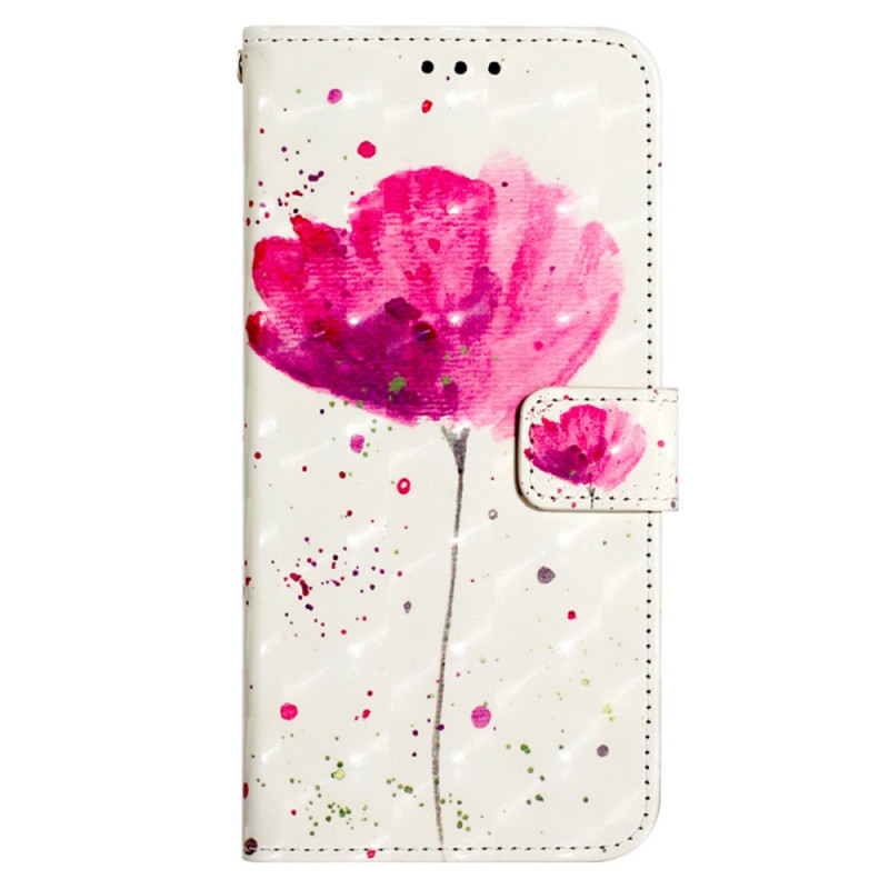 Housse Samsung Galaxy S23 FE Coquelicot à Lanière