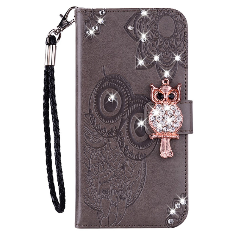 Housse Samsung Galaxy S23 FE Hibou Mandala et Breloque