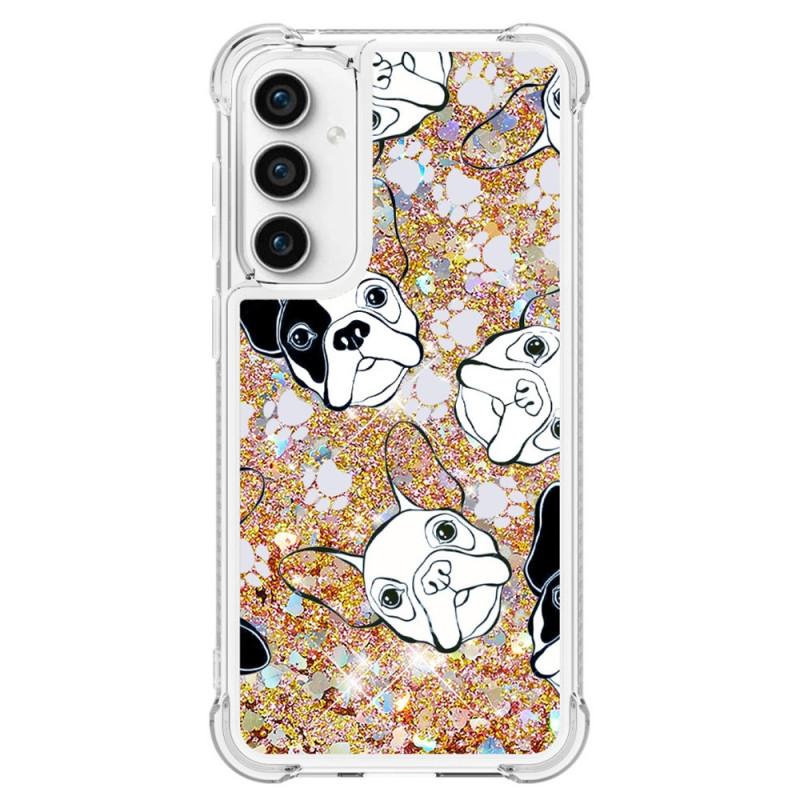 Coque Samsung Galaxy S23 FE Paillettes Mr Chien