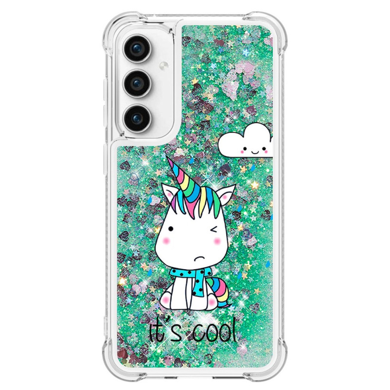 Coque Samsung Galaxy S23 FE Paillettes Licornes