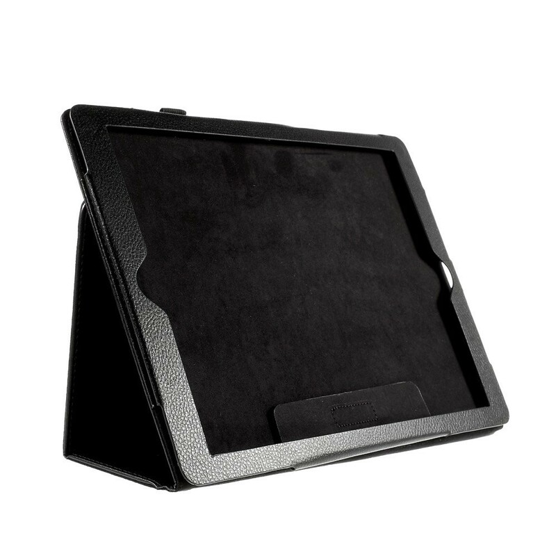 Housse iPad 12.9 pouces Simili Cuir Litchi