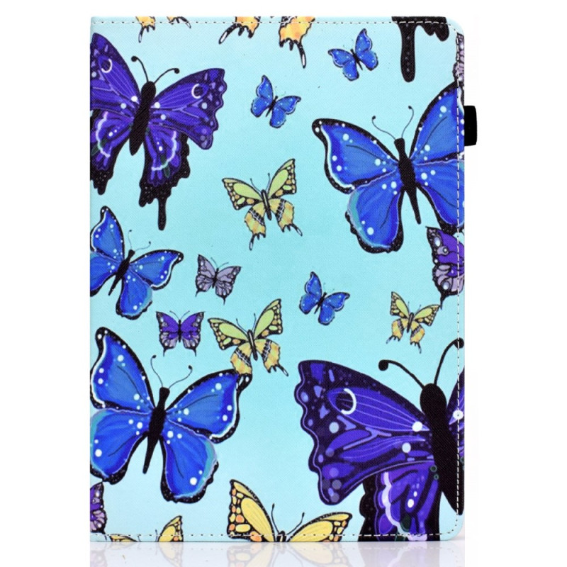 Housse Kindle 11 (2022) Papillons Bleus