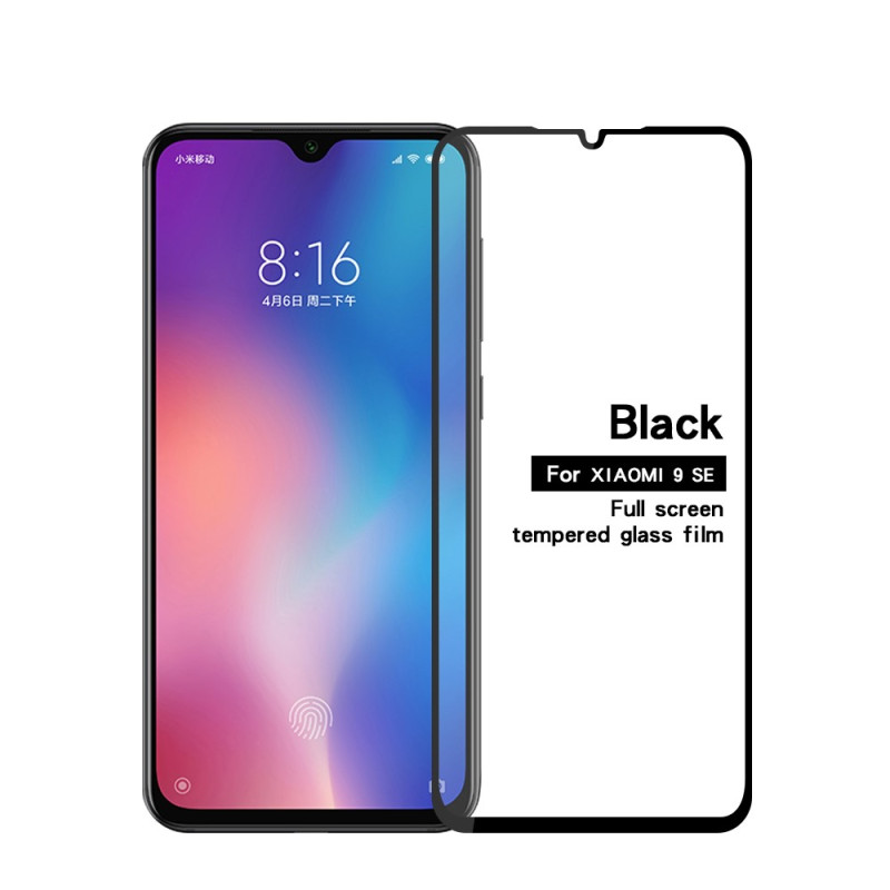 Protection en Verre Trempé Contours Noirs pour Écran Xiaom Mi 9 SE