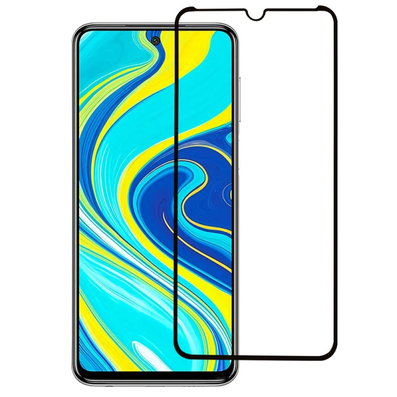 Protection en Verre Trempé Contours Noirs pour Écran Xiaomi Redmi Note 9s/Note 9 Pro