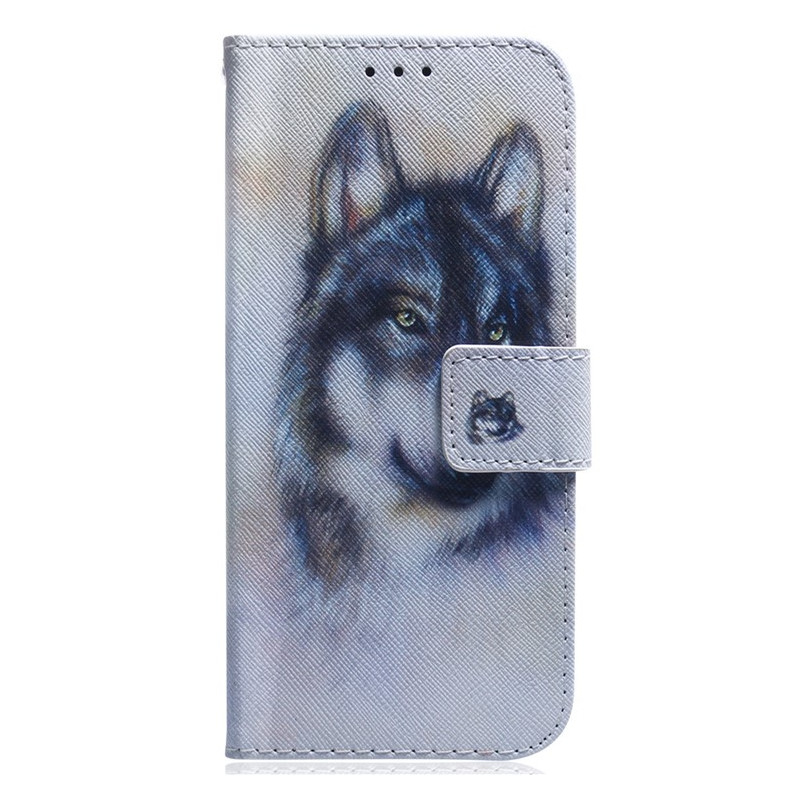 Housse Moto G14 Chien Aquarelle