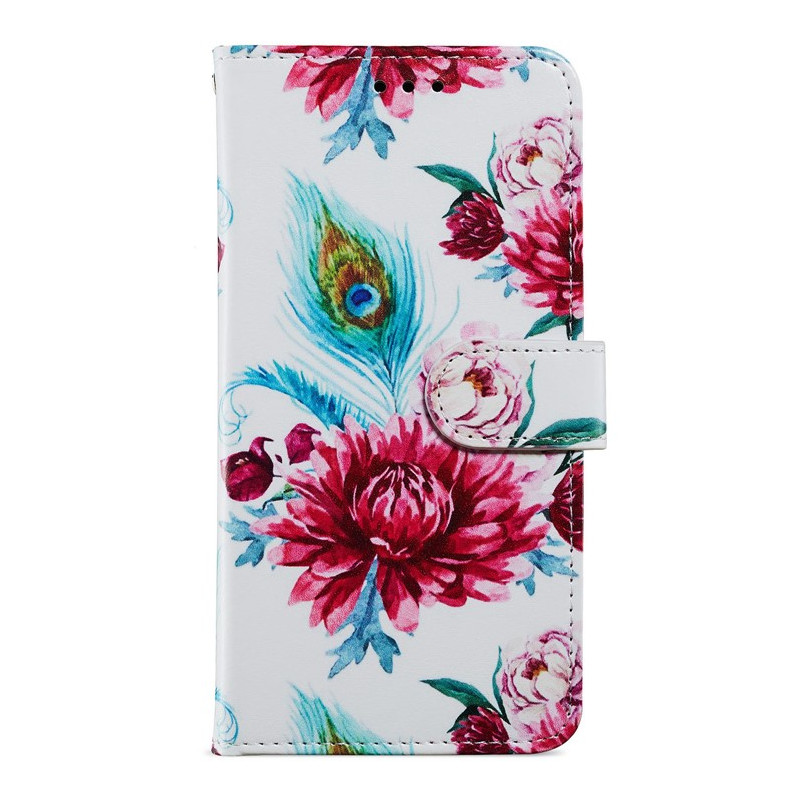 Housse Moto G14 Motif Fleur de Paon