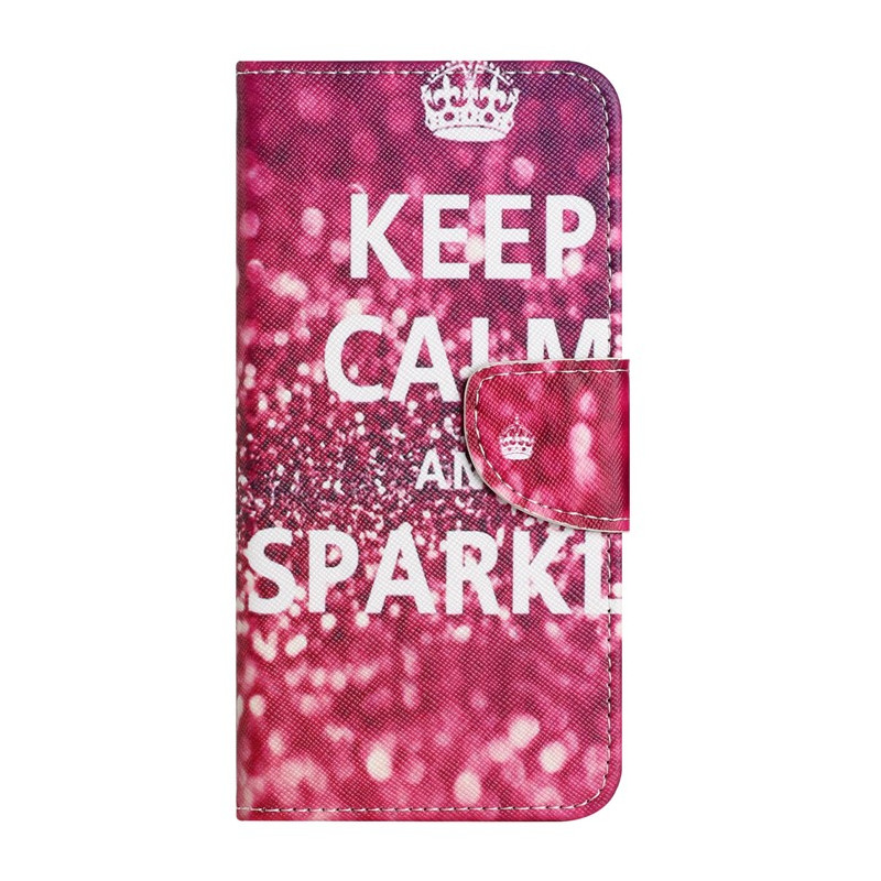 Housse Moto G14 Keep Calm and Sparkle