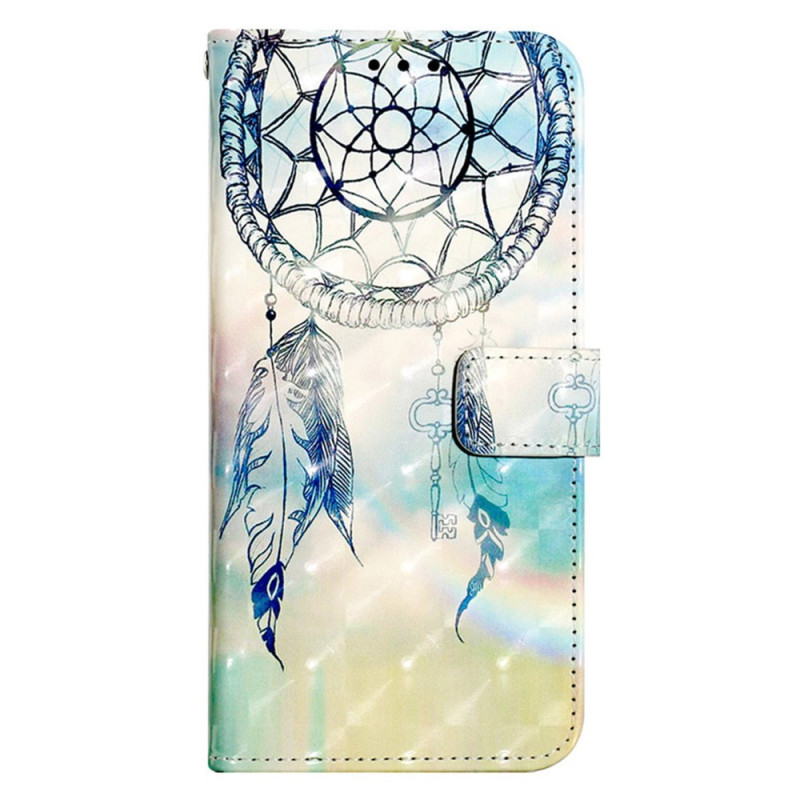 Housse Samsung Galaxy S24 5G Attrape Rêves Aquarelle Bleu