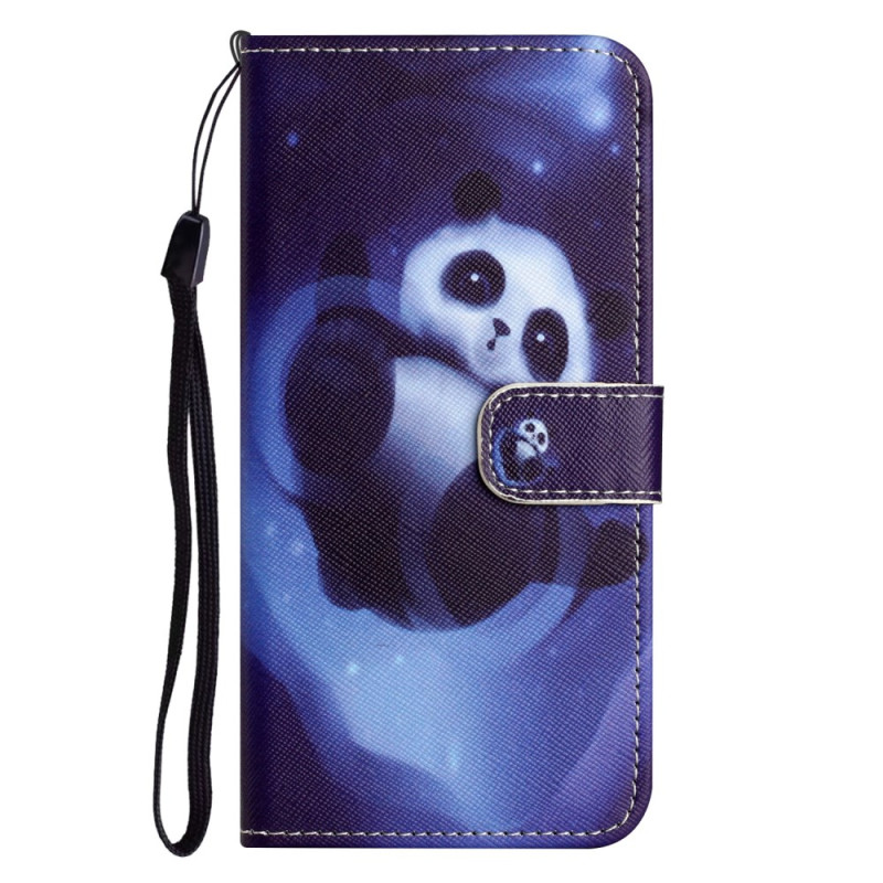 Housse Samsung Galaxy S24 5G Panda Space à Lanière