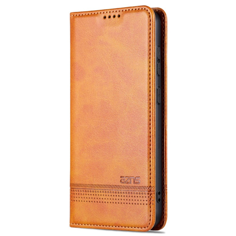 Flip Cover Samsung Galaxy S24 5G Effet Cuir AZNS