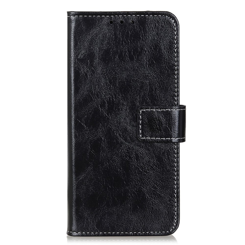 Housse Samsung Galaxy S24 5G Simili Cuir Vernie Coutures Apparentes