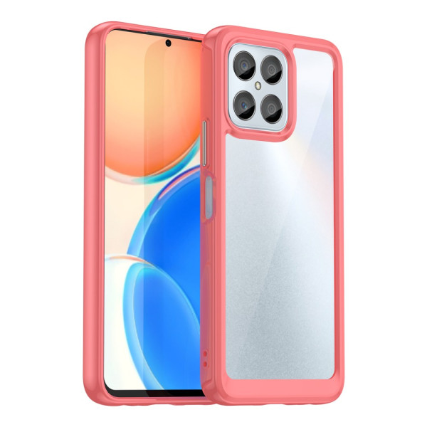 Coque pour Honor 70 Lite / X8 Transparente Rebords Colorés