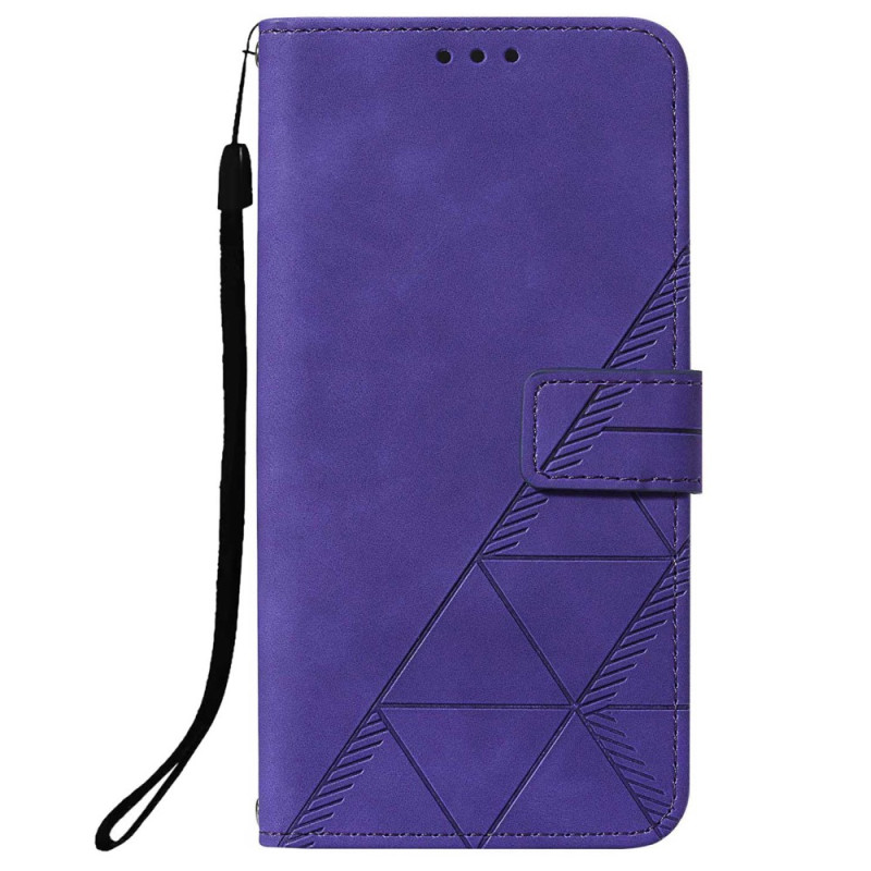 Housse Samsung Galaxy S21 FE Lanière et Motif Triangle