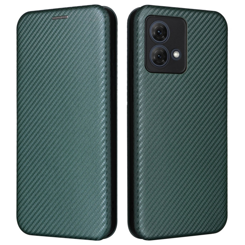 Flip Cover Moto G84 5G Fibre Carbone