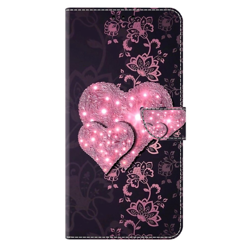 Housse Moto G54 5G Coeur de Dentelle