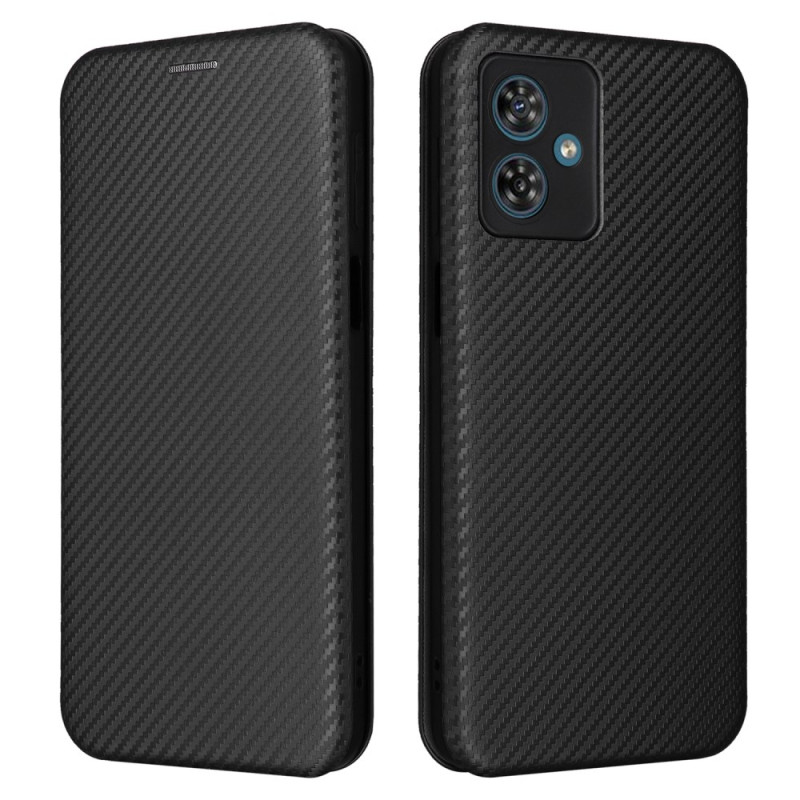 Flip Cover Moto G54 5G Fibre Carbone