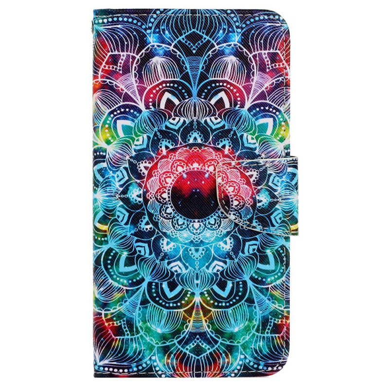 Housse Xiaomi Redmi 13C 4G/5G/Poco C65 Motif Mandala à Lanière