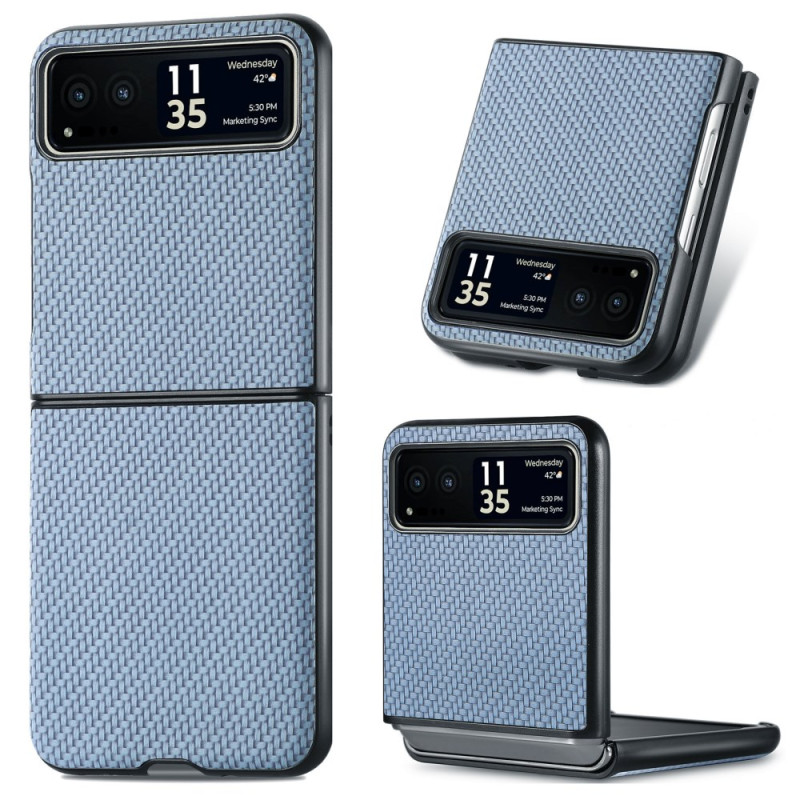 Coque Motorola Razr 40 5G Fibre Carbone Tissée