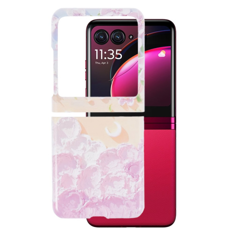 Coque Motorola Razr 40 Ultra Fleure Pourpre