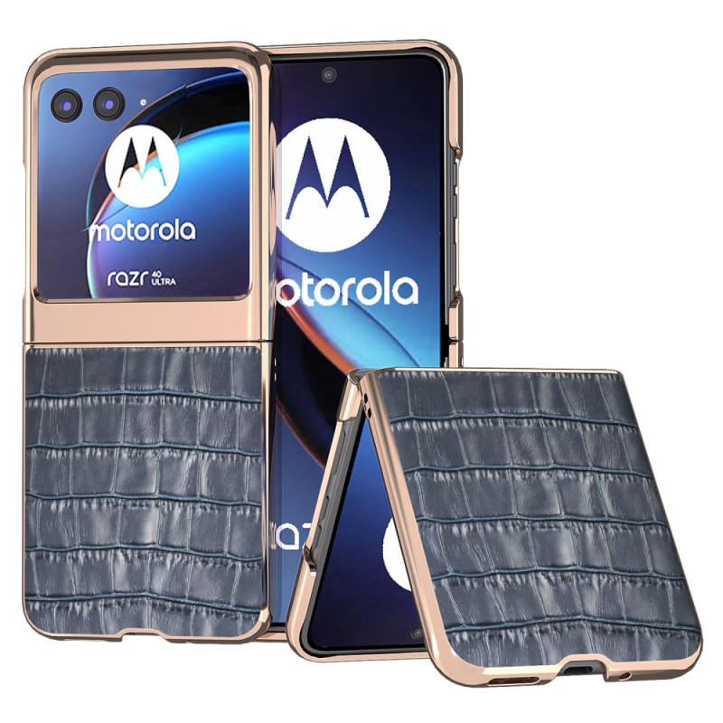 Coque Motorola Razr 40 Ultra Effet Crocodile