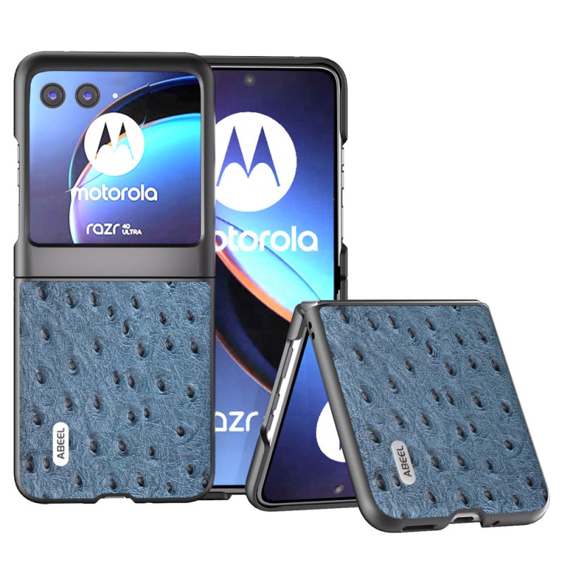 Coque Motorola Razr 40 Ultra Texture Autruche Abeel