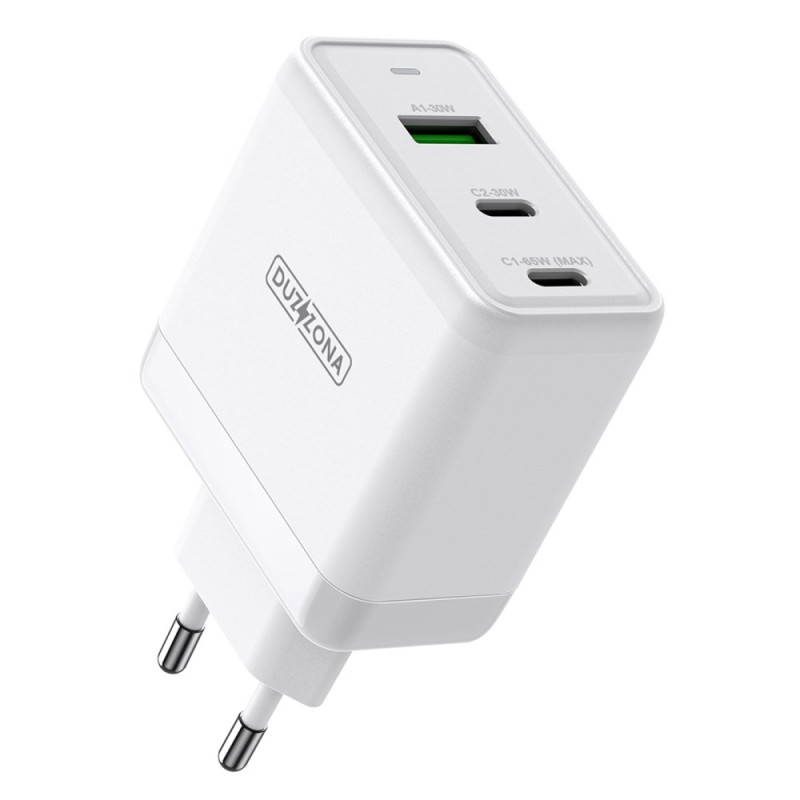 Chargeur Mural 2 Type-C + 1x USB DUZZONA