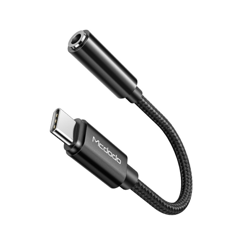 Adaptateur de Prise Jack pour Casque Femelle USB Type-C à 3,5 mm MCDODO