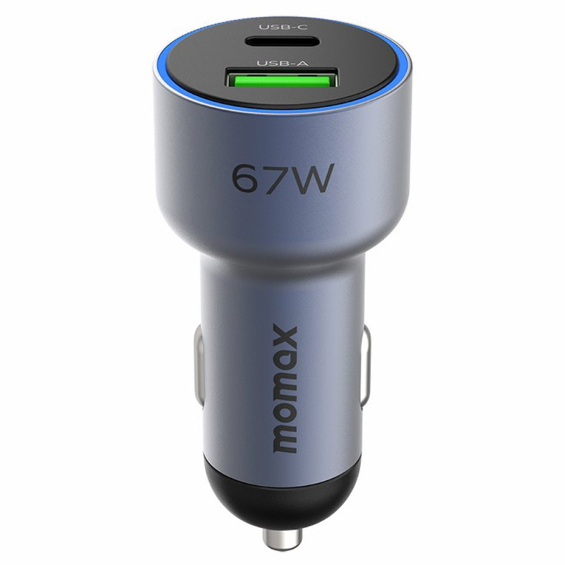 Chargeur de Voiture à Double Port USB+Type-C MOMAX