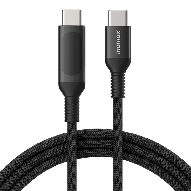 Câble de Chargement Rapide avec Affichage Numérique USB-C vers USB-C 1.2m MOMAX