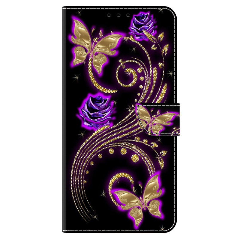 Housse Samsung Galaxy S24 Plus 5G Papillons Violets