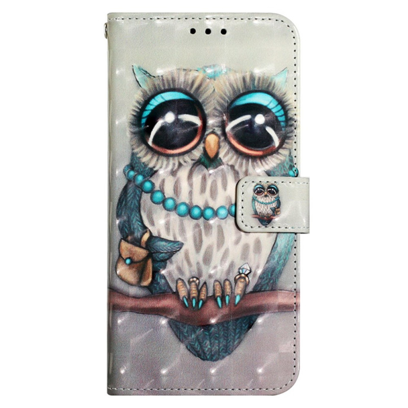 Housse Samsung Galaxy A25 5G / A24 4G Miss Hibou à Lanière